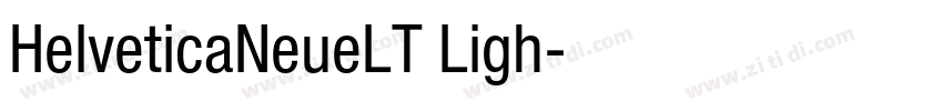 HelveticaNeueLT Ligh字体转换